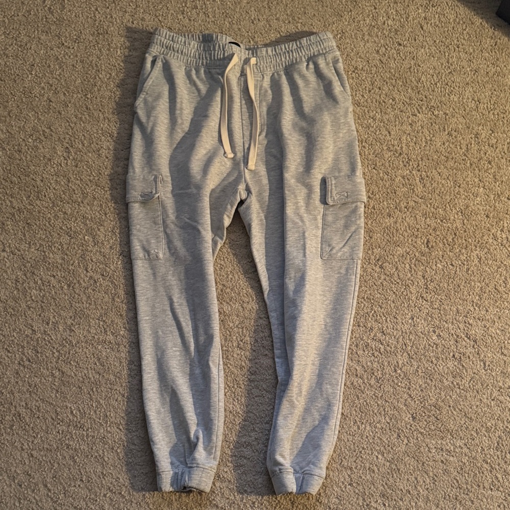 RSQ Light Gray Cargo Joggers